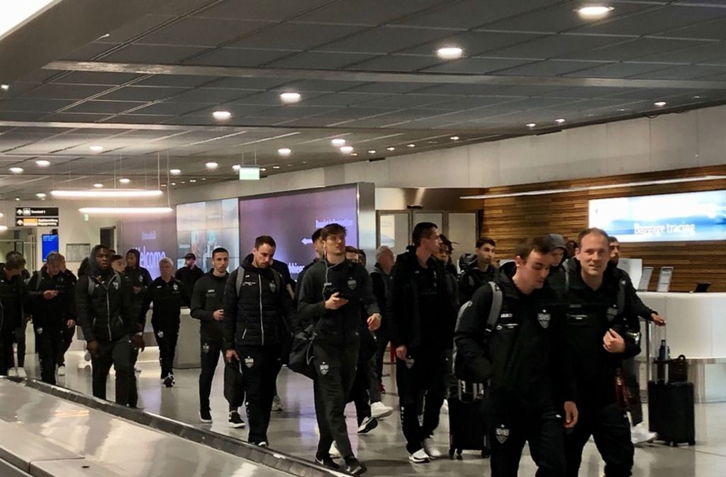 Das Team des VfB Stuttgart ist wieder in der Heimat angekommen.