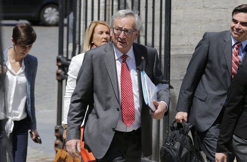 EU-Kommissionschef Jean-Claude Juncker kommt zum Treffen in Brüssel. Foto: EPA