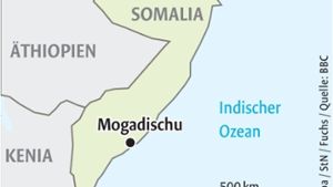 Ein Selbstmordattentäter hat vor einem UN-Büro in der somalischen Hauptstadt Mogadischu eine Autobombe gezündet und mehrere Menschen getötet. Foto: dpa/StN/Fuchs/Quelle: BBC