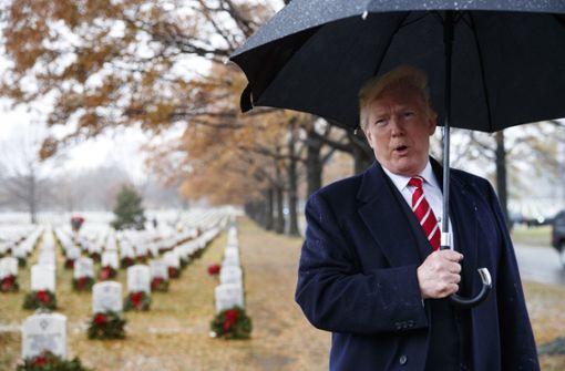 Teile von Donald Trumps Regierung stehen möglicherweise bald im Regen. Foto: AP
