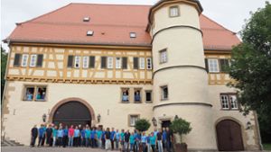 Der Chor ConTakt tritt gern im Deufringer Schlosshof auf. Foto: /ConTakt
