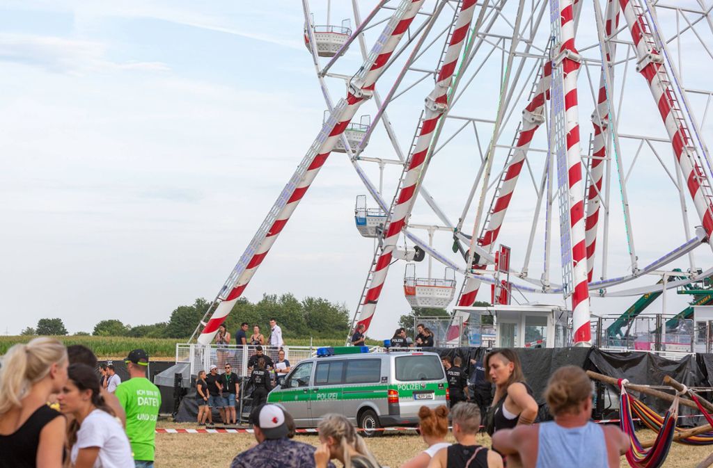 Ein 31-Jähriger ist beim Open Beatz Festival in Herzogenaurach aus dem Riesenrad gefallen.