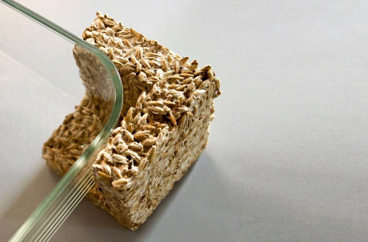 Isoliert, dämpft und ist voll ökologisch: Verpackung aus Getreidespelz statt Styropor Foto: Proservation/Nils Bachmann