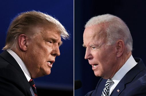 Die Kontrahenten Donald Trump (links) und Joe Biden Foto: AFP/JIM WATSON