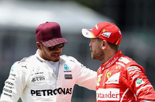 Freund oder Feind? Lewis Hamilton (links) und Sebastian Vettel haben sich wohl nicht mehr viel zu sagen. Foto:  
