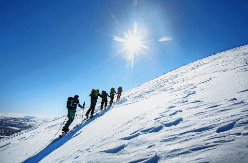 Skitouren in Norwegen sind ein ganz besonderes Erlebnis: Dank der Lage im hohen Norden liegt die Waldgrenze bei gerade einmal 1000 Metern. Foto: Gottfried Stoppel