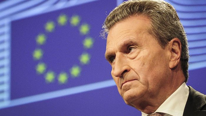 Günther Oettinger löst Empörung aus
