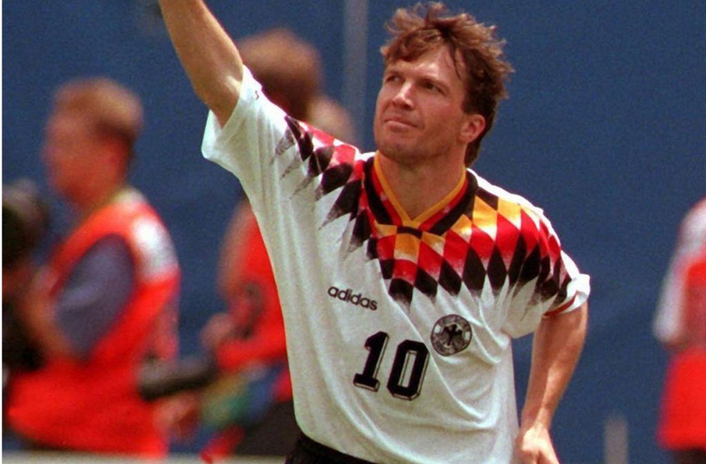 Lothar Matthäus führte das deutsche Team bei der WM 1994 in den USA an. Foto: dpa/Multhaup Oliver