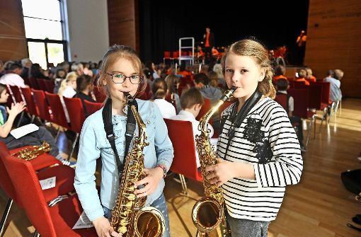 Auch das Saxophon darf in einem Orchester natürlich nicht fehlen. Foto: Werner Kuhnle