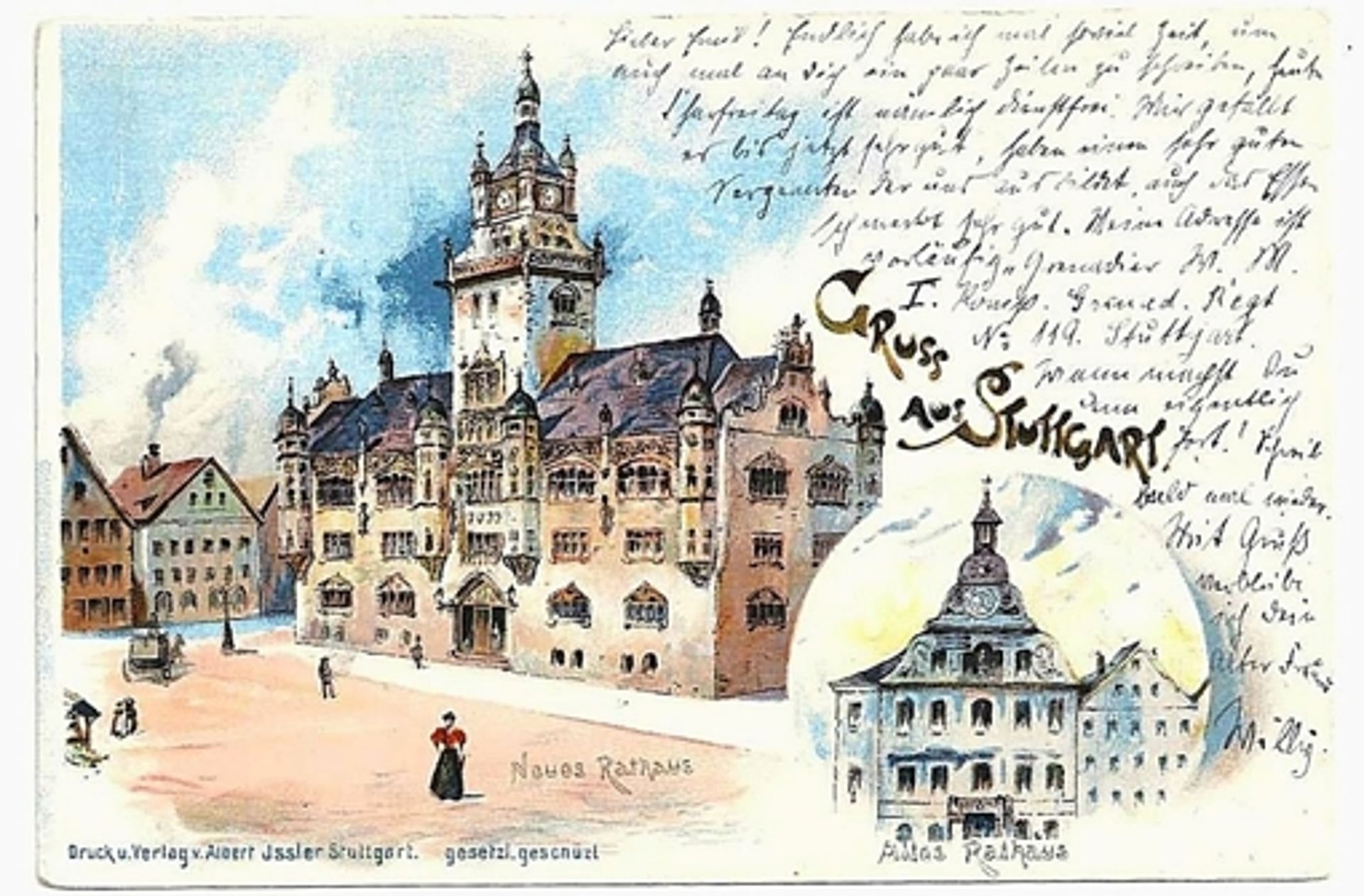 Postkarten Sammlung Alte Ansichts Schätze Aus Stuttgart 