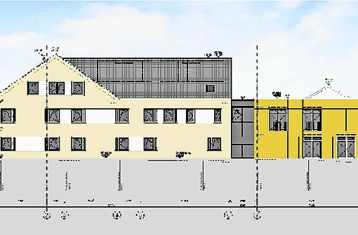 Ein grober Entwurf für den mehrstöckigen  Neubau im Stadtteil Elbelen Foto: Evangelische Gesellschaft