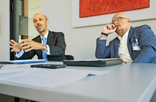 Peter Leibinger (links) und Ulrich Dietz sehen beim Bewusstsein für den digitalen Umbruch noch Defizite. Foto: factum/Granville