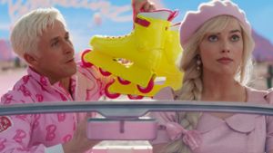Alles so pink hier: Ryan Gosling und Margot Robbie in Barbie. Foto: Warner Bros. Entertainment Inc.