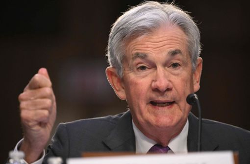 Die Andeutungen von US-Notenbankpräsident Jerome Powell wecken Rezessionsängste in den USA und ziehen die Börsen in Europa in Mitleidenschaft. Foto: AFP/MANDEL NGAN