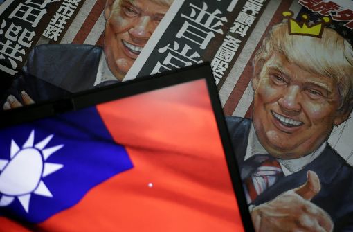 Donald Trump hat seinen Weg   auf die  Titelseiten der chinesischen Zeitungen gefunden. Foto: dpa