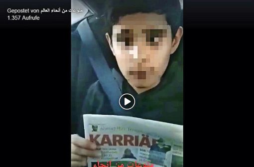 Auf Facebook ist ein Video aufgetaucht, das den Jungen zeigt. Foto: Screenshot (facebook.com)