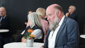 Jürgen Schützinger bei einer Bürgerversammlung im Jahr 2020. Foto: Marc Eich