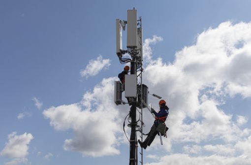Der Mast könnte in etwa zwei Jahren erreichtet werden, meint die Telekom. Foto: picture alliance/dpa/Peter Klaunzer