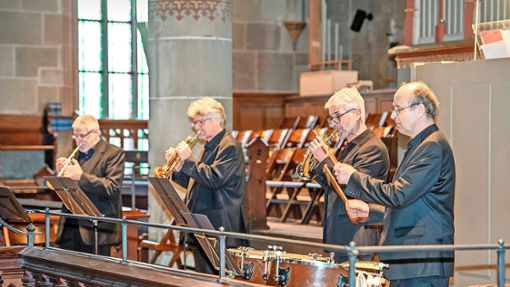 Das Trompetenensemble Stuttgart und der Domorganist Johannes Mayr treten beim Neujahrskonzert auf. Foto: Sylvia Bechle/Konzertbüro Joachim Jung