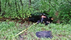 Verkehrsunfall in Rudersberg: Auto gerät in den Gegenverkehr