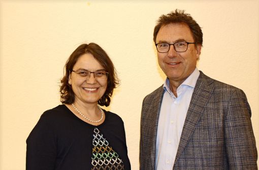Im Vorstand des Fördervereins engagieren sich unter anderem  Carola Riehm und  Stefan Hiller für ein Hospiz. Foto: Caroline Holowiecki