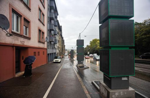 Luftreinigung an der  Pragstraße: Noch reicht es nicht ganz. Foto: Lichtgut/Max Kovalenko