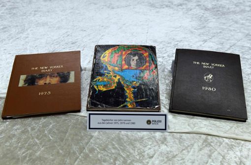 Gestohlene Tagebücher des früheren Beatles John Lennon wurden von einem Mann einem Berliner Auktionshaus angeboten. Foto: dpa