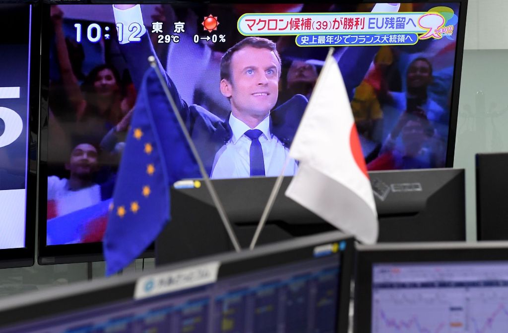 Die Aktienmärkte in Asien haben als erste nach dem  Wahlsieg Macrons geöffnet und positiv auf die Nachrichten aus Frankreich reagiert.