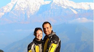 Heike und Filippo Fania haben auch den Himalaja bezwungen. Foto: Privat