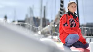 Greta Thunberg wird an der UN-Klimakonferenz in New York im September teilnehmen. Die Yacht, mit der Thunberg segelt, gehört dem Stuttgarter Unternehmer Gerhard Senft. Foto: AFP