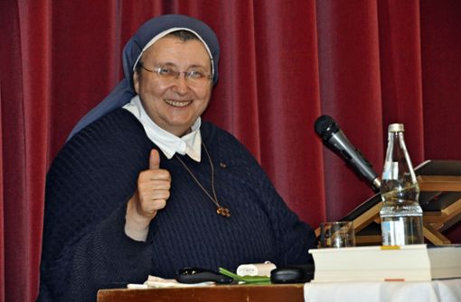 Schwester Teresa Zukic: fast immer ein Lächeln auf den Lippen. Foto: Werner Waldner
