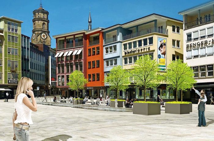 Rathausdebatte in Stuttgart: Fontäne auf dem  Marktplatz darf ständig sprudeln