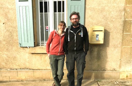 Glück in der französischen Provinz: Edvige Lagain und ihr Mann Christophe. Foto:  
