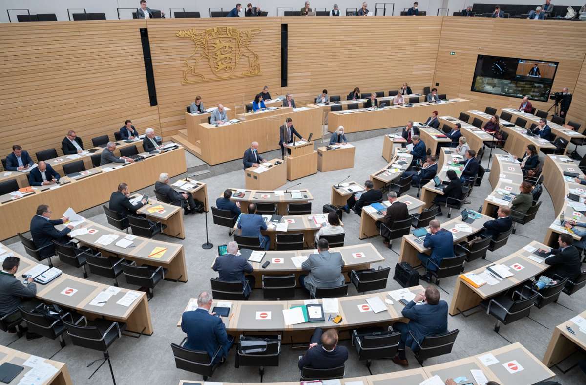 Im Landtag  gilt ab sofort 3G. (Symbolfoto) Foto: dpa/Bernd Weißbrod