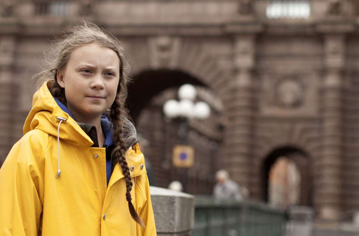 Greta Thunberg streikt  für das Klima. Foto: AP/Courtesy of Hulu
