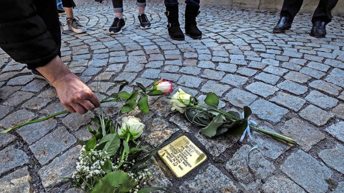 Erinnerungssteine für Opfer der Nazi-Gräuel