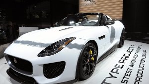 Nicht kleckern, sondern klotzen bei der LA Auto Show: Jaguars F-type Project 7 Foto: EPA