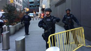 Die New Yorker Polizei ist in Alarmbereitschaft. Foto: AP