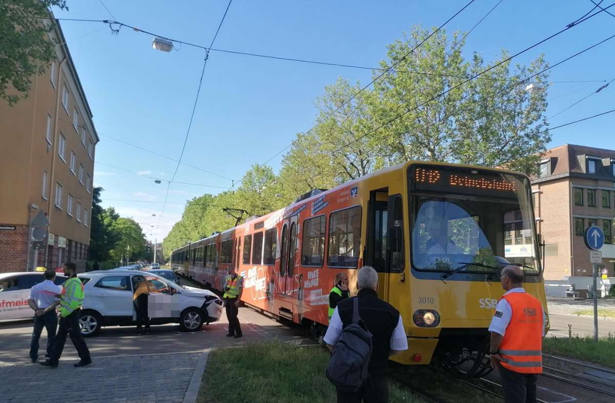 Der Stadtbahnverkehr der Linie U12 war kurzzeitig unterbrochen. Foto: Fotoagentur Stuttgart /Andreas Rosar