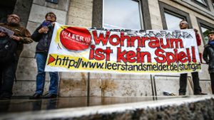 Immer wieder wird in Stuttgart  gegen zu wenig und zu teuren  Wohnraum  demonstriert. Foto: Archiv Lichtgut/Leif Piechowski