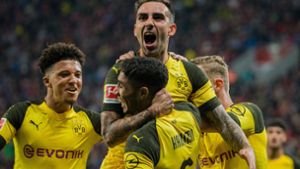 Dortmund feiert den Sieg – und die Tabellenspitze. Foto: dpa