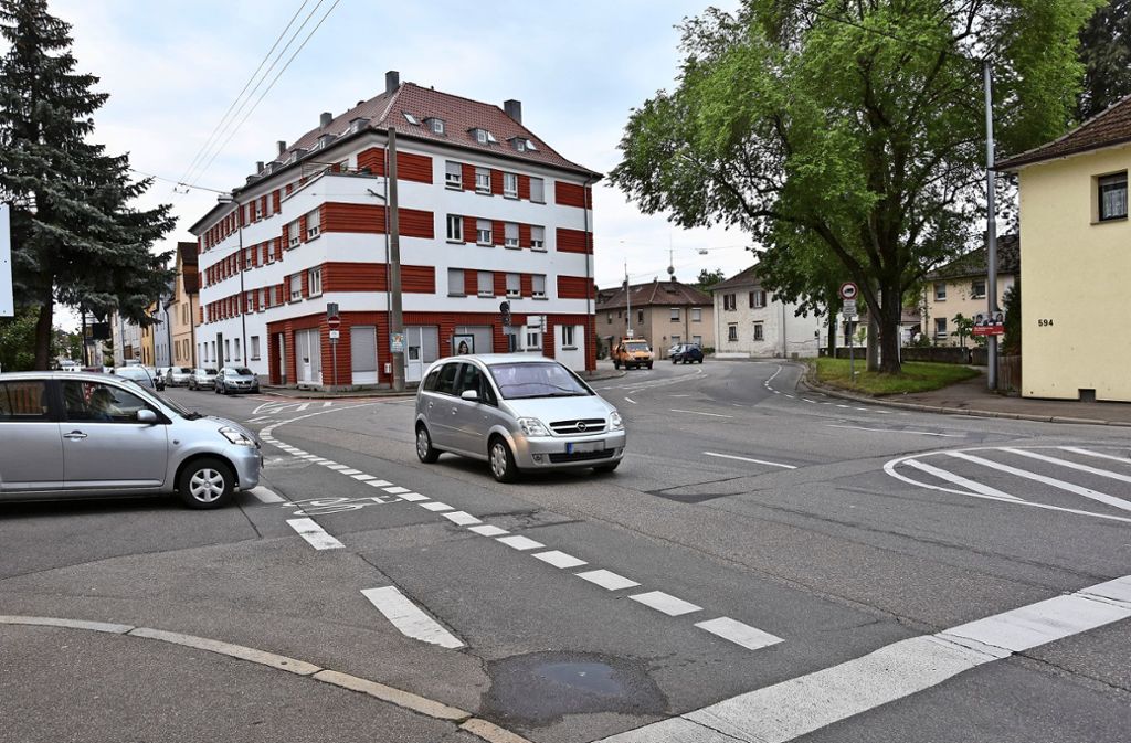 Die Kreuzung Imweg/Ebnisee-/Augsburger Straße birgt Risiken. Foto: Kuhn