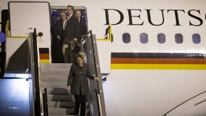 In Neuseeland gelandet: Bundeskanzlerin Angela Merkel Foto: dpa