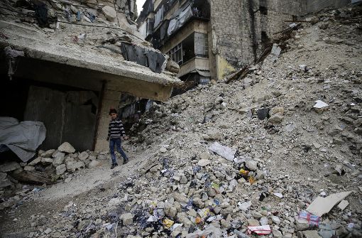Große Teile Aleppos sind zerstört. Foto: AP