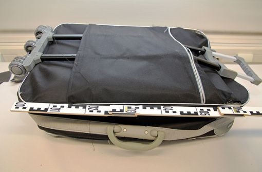 Ein wichtiges Beweismittel ist für die Ermittler ein Koffer, der in unmittelbarer Nähe zur Leiche aufgefunden wurde Foto: Polizeipräsidium Mittelfranken