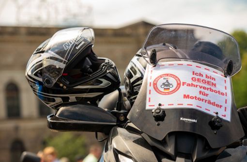 Am Wochenende haben Zehntausende Motorradfahrer demonstriert. Foto: dpa/Daniel Schäfer