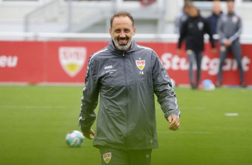 Geht mit Vorfreude und Optimismus in sein zweites Bundesligaheimspiel: VfB-Coach Pellegrino Matarazzo. Foto: Baumann