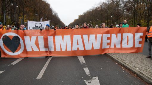 Die „Klimakleber“ könnten ins Europaparlament einziehen. Foto: dpa/Paul Zinken