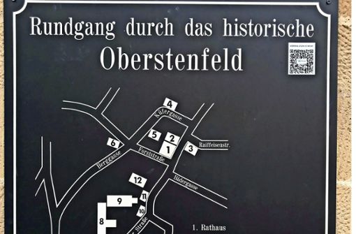 Ab sofort können  sich Bürger  Informationen zum historischen Stadtrundgang  einfach vorlesen lassen. Foto: Gemeinde