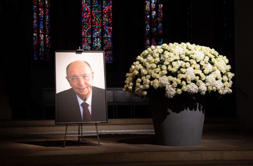 Die Trauerfeier für Berthold Leibinger fand in der Stuttgarter Stiftskirche statt. Foto: dpa